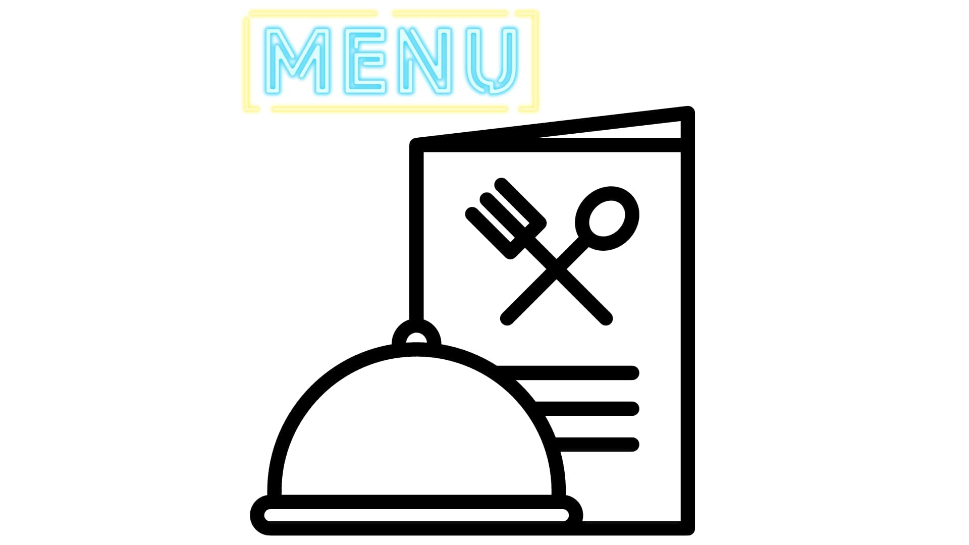 Graphic of Restaurant Menu.